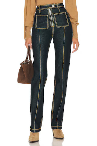 Helsa Denim Slim Pant in Indigo Blue from Revolve.com | Revolve Clothing (Global)