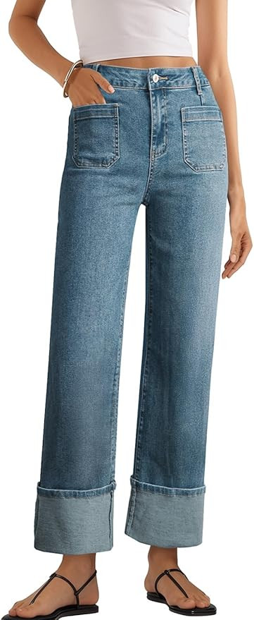 EVALESS Women's High Waisted Wide Leg Jeans | Amazon (US)
