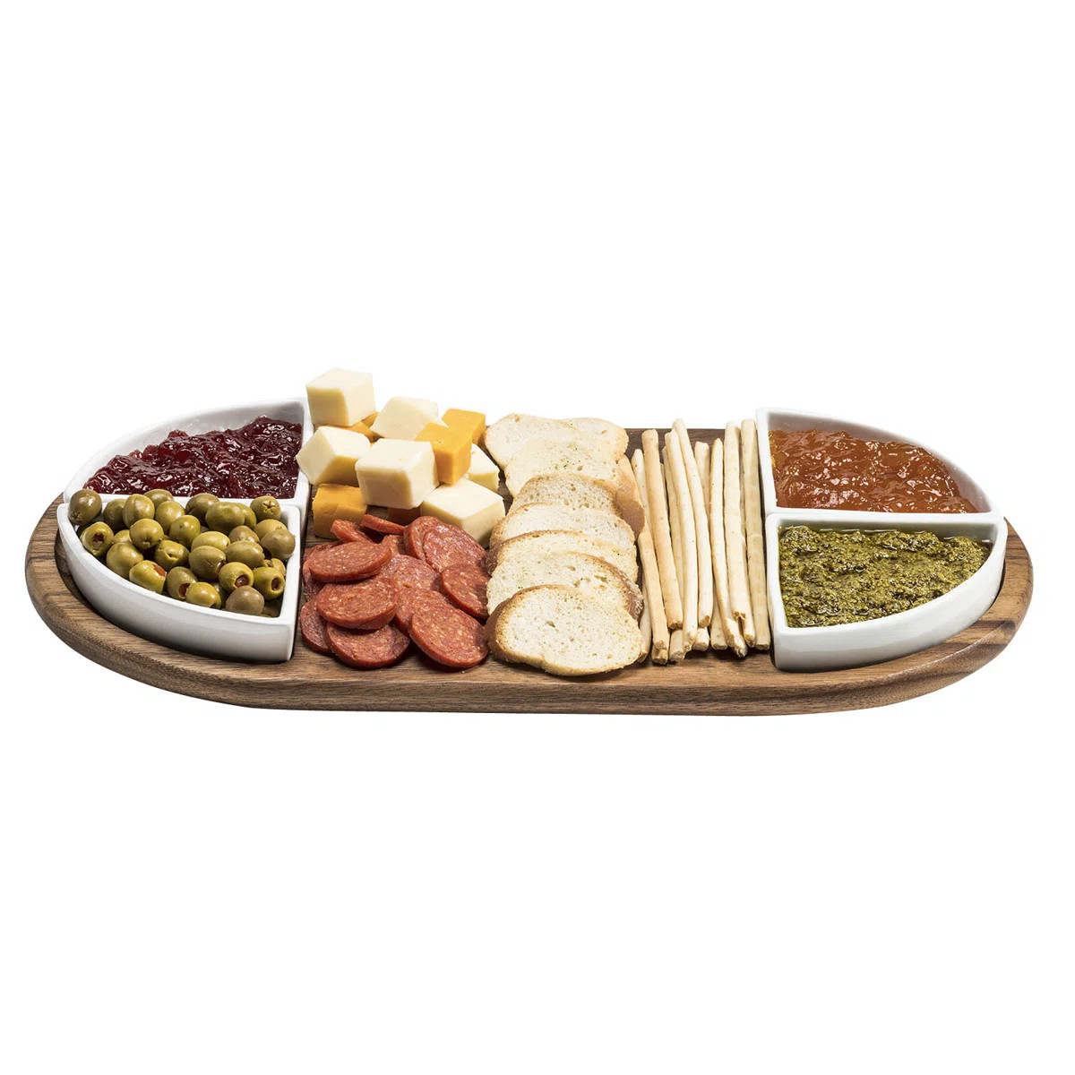 Charcuterie Board with 4 Ceramic Dishes | Wayfair North America