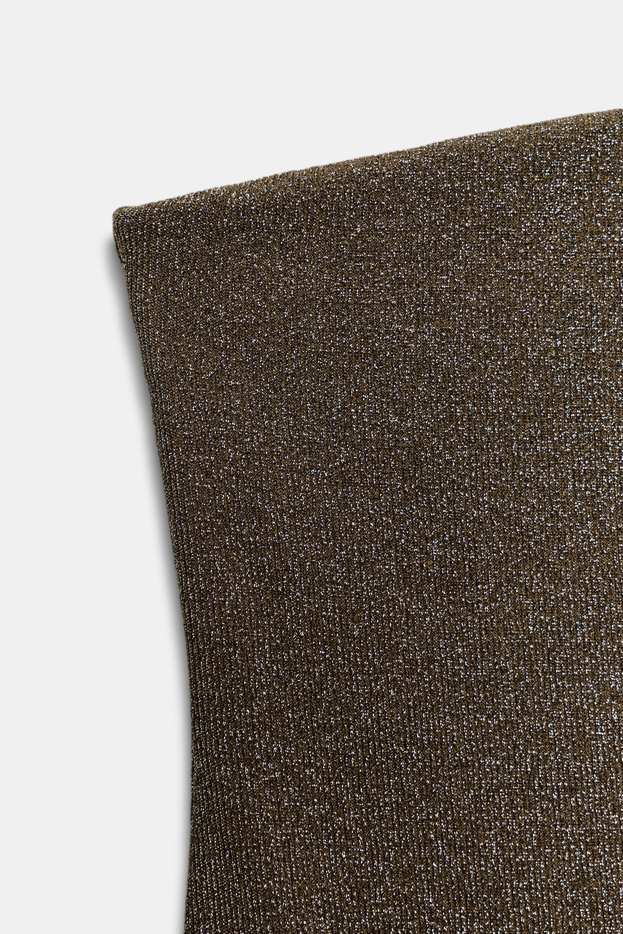 METALLIC THREAD BANDEAU BODYSUIT | Zara US