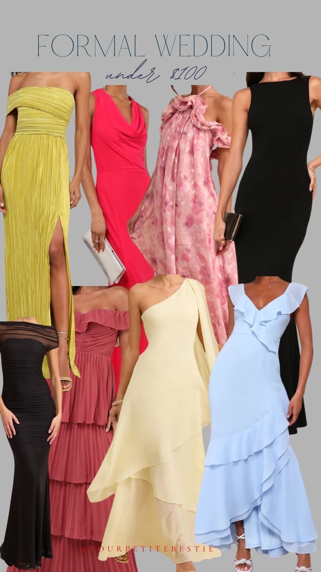 Formal wedding guest options for under $100 and come in XXS sizes! They have the best dresses!! 

Special occasion dress
Wedding guest dress

#LTKWedding #LTKPetite #LTKSeasonal