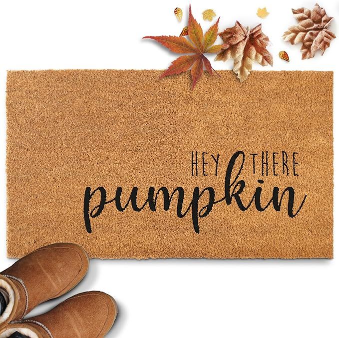 Hey There Pumpkin Door Mat 30x17 Inch, Hello Pumpkin Door Mat, Pumpkin Outdoor Mat, Halloween Doo... | Amazon (US)