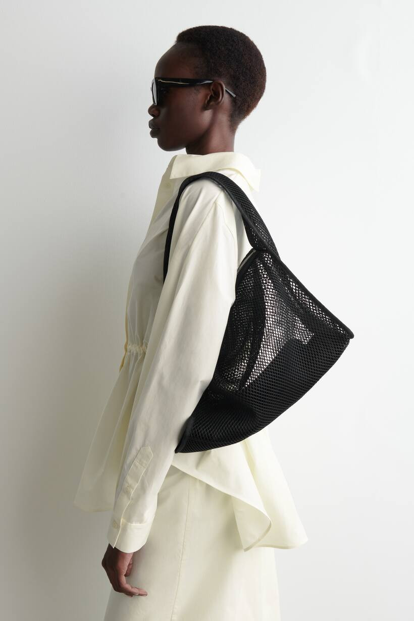 SLOUCHY MINI TOTE BAG - MESH | H&M (UK, MY, IN, SG, PH, TW, HK)