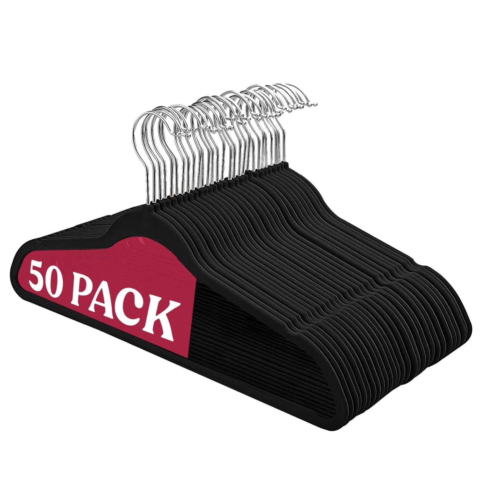 50 Pcs Lightweight Velvet Non-Slip Hangers | Bed Bath & Beyond