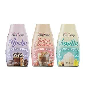 Jordan's Skinny Mixes - Sugar Free Skinny Syrups Flavor Bursts - 3 pack - Salted Caramel, Vanilla... | Amazon (US)