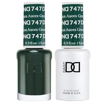 DND Gel Polish Set - 1 each of Gel Polish and Nail Polish, 747 Auora Green, 0.5 Fl Oz | Amazon (US)