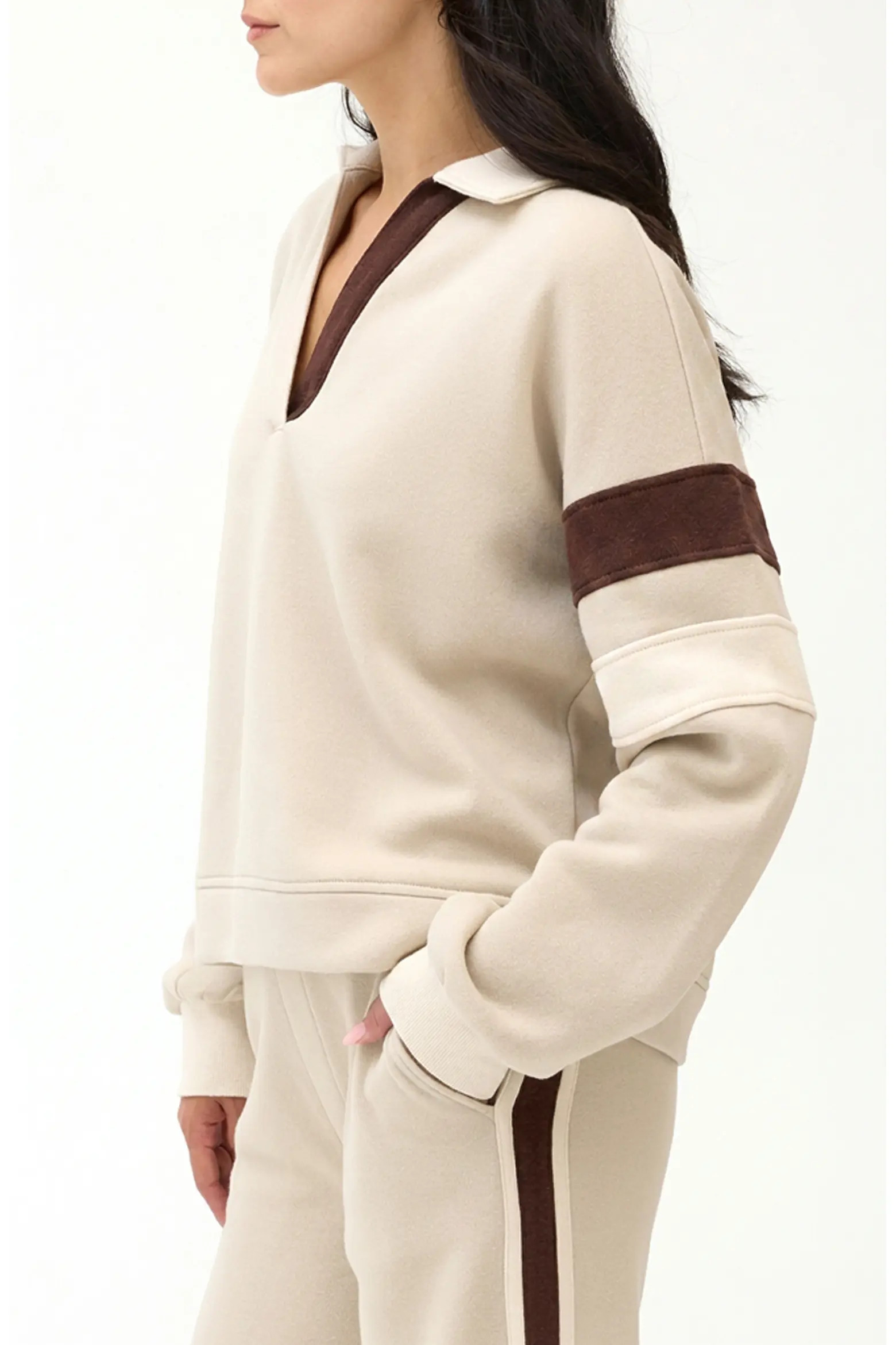 Lourdes Colorblock Fleece Sweatshirt (Women) | Nordstrom | Nordstrom