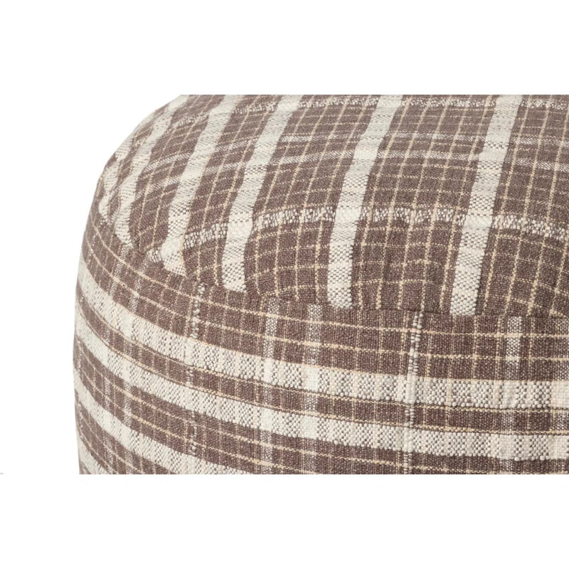 Chris Loves Julia Wallace Chocolate Pouf | Wayfair North America