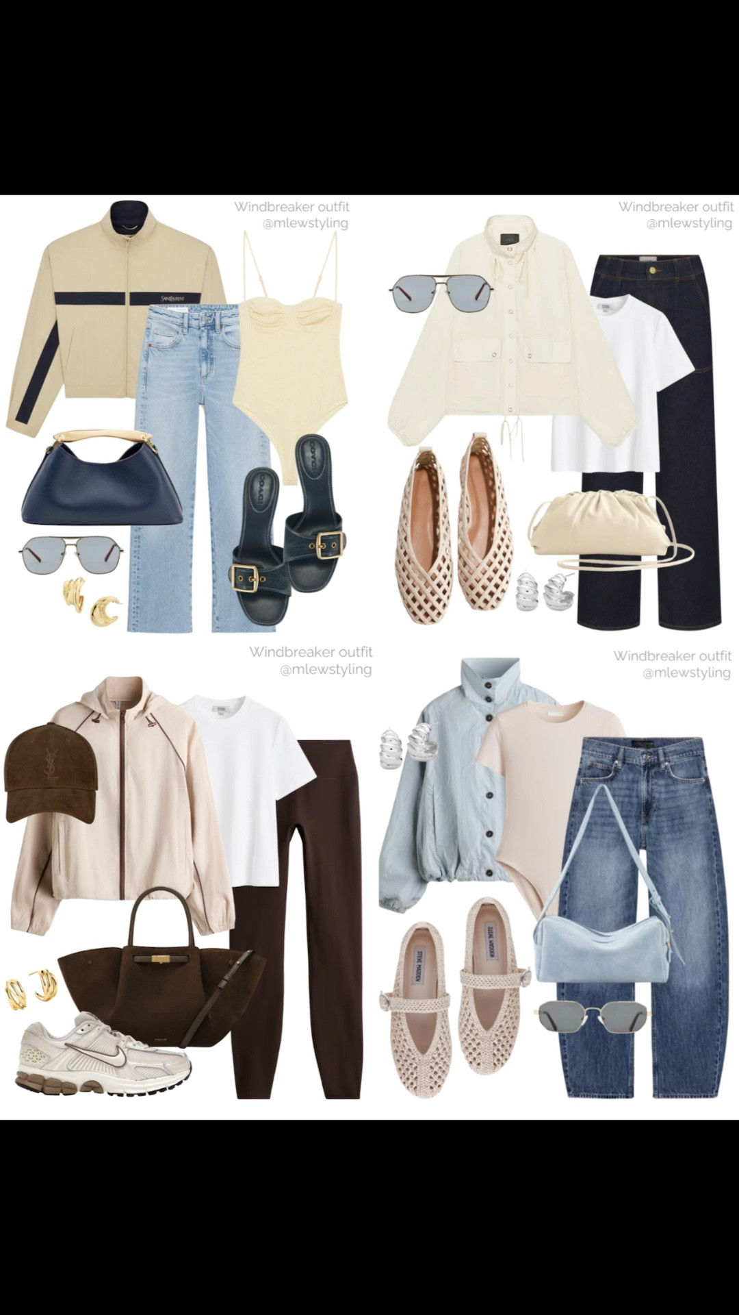 Track jackets / windbreakers - 4 outfit ideas for spring 🌻

#LTKSeasonal #LTKootd #LTKgrwm