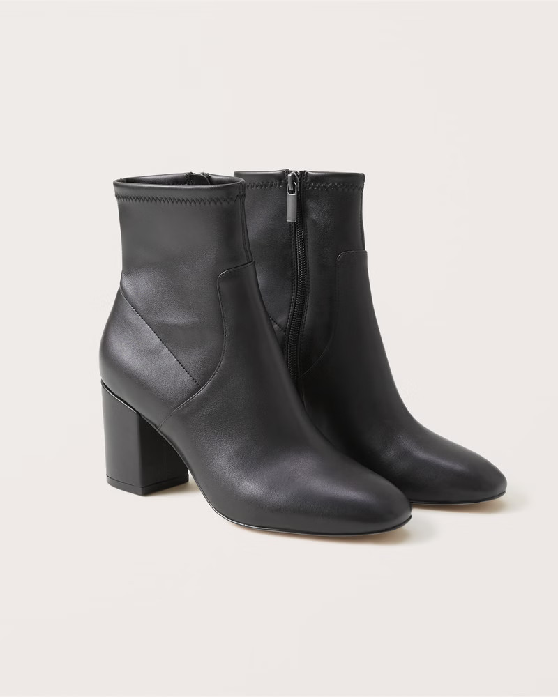 Women's Vivianne Leather Ankle Boots | Women's Shoes | Abercrombie.com | Abercrombie & Fitch (US)