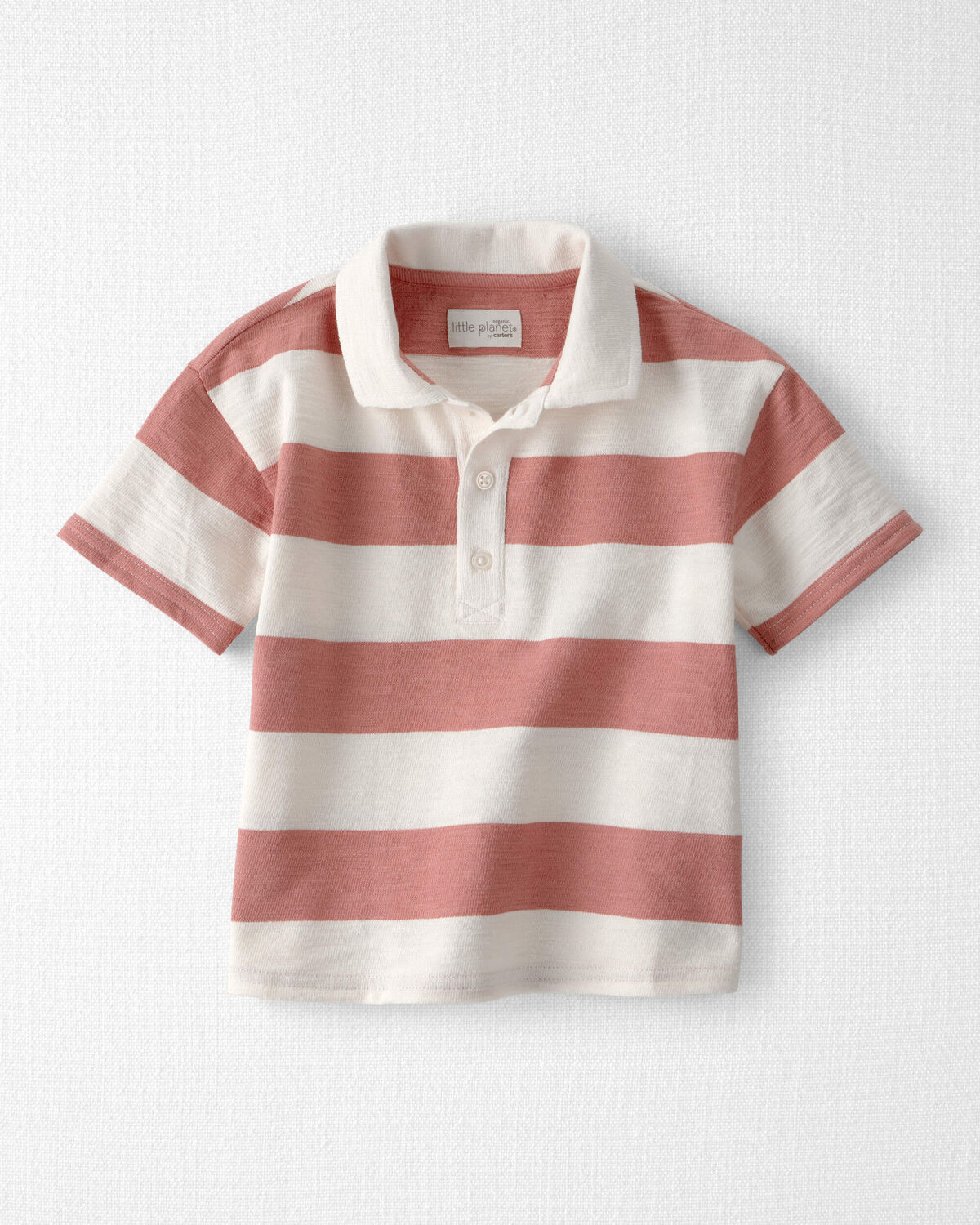 Toddler Boy Polo Shirt Made with Organic Cotton in Stripes - Little Planet | Carter's | Carter's Inc