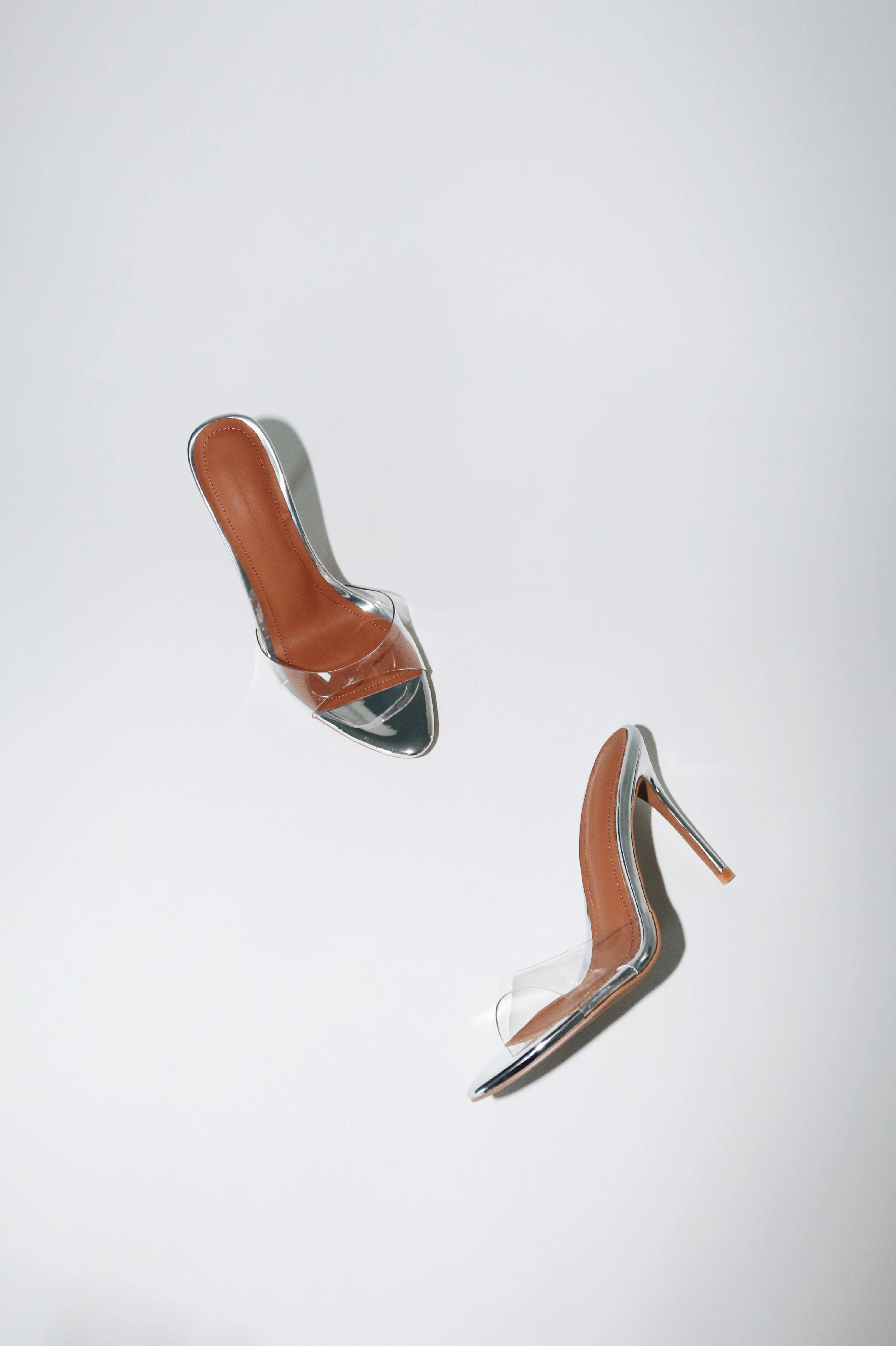 Pamela Clear Glass Mules | CULT OF COQUETTE