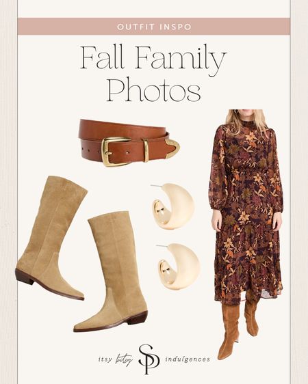 Fall family outfit inspo
Fall dress 
Fall boots 