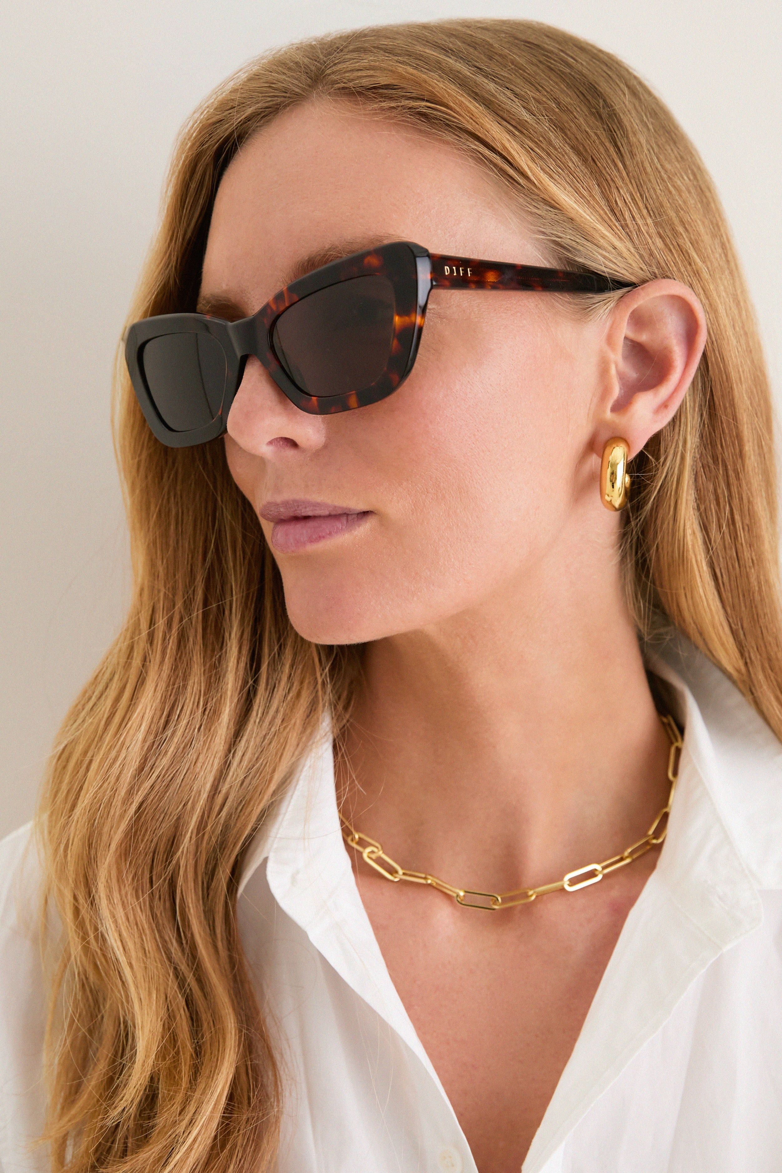 Rich Tortoise Polarized Adriana Sunglasses | Tuckernuck (US)