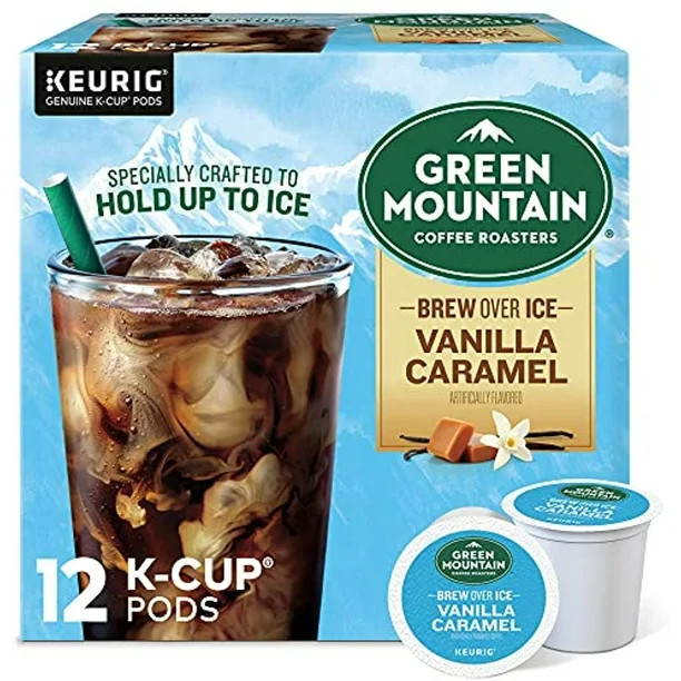 Green Mountain Coffee Roasters Brew Over Ice Vanilla Caramel, Single Serve Keurig K-Cup Pods, Fla... | Walmart (US)