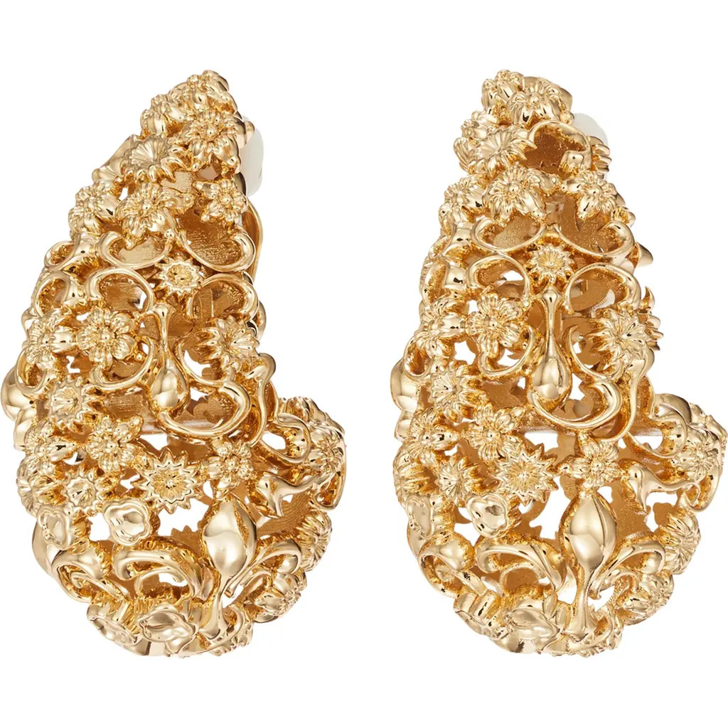 Tory Burch Filigree Wave Earrings in Tory Gold at Nordstrom | Nordstrom