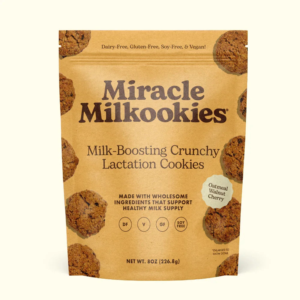 Dairy-Free Mini Oatmeal Walnut Cherry Lactation Cookies – Gluten-Free | Miracle Milkookies LLC