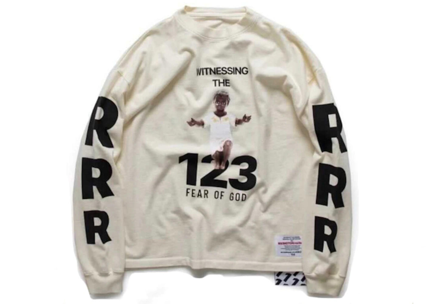 Fear of God x RRR 123 The Witness L/S T-shirt White | StockX