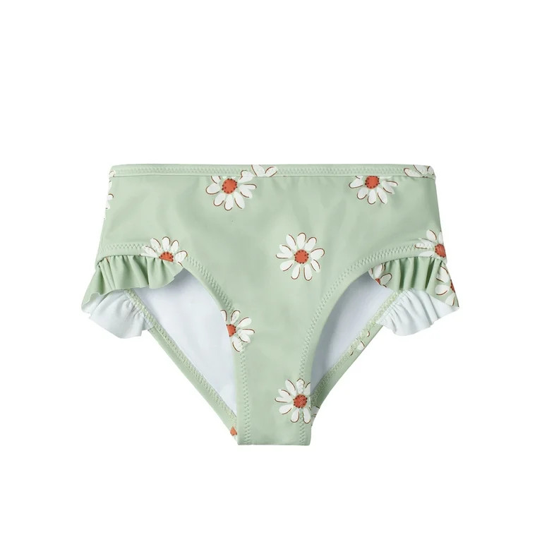 Modern Moments by Gerber Baby and Toddler Girls Ruffle Bikini with UPF 50+, 2-Piece, Sizes 12M-5T | Walmart (US)