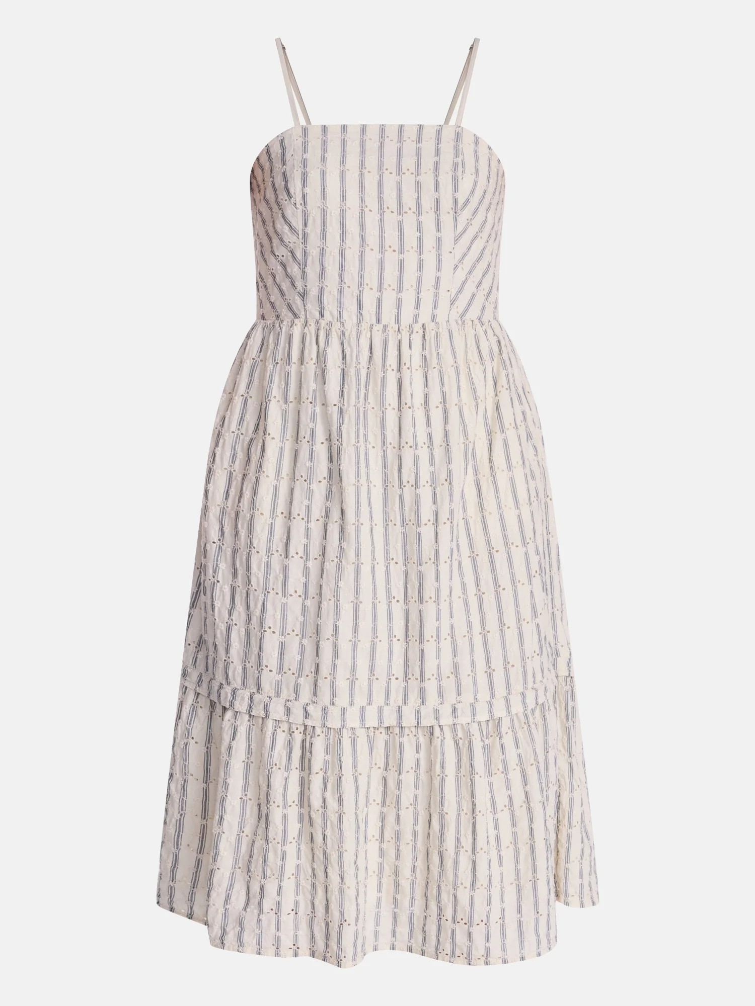 Time and Tru Women's Sleeveless Eyelet Cotton Midi Dress, Sizes XS-XXXL | Walmart (US)