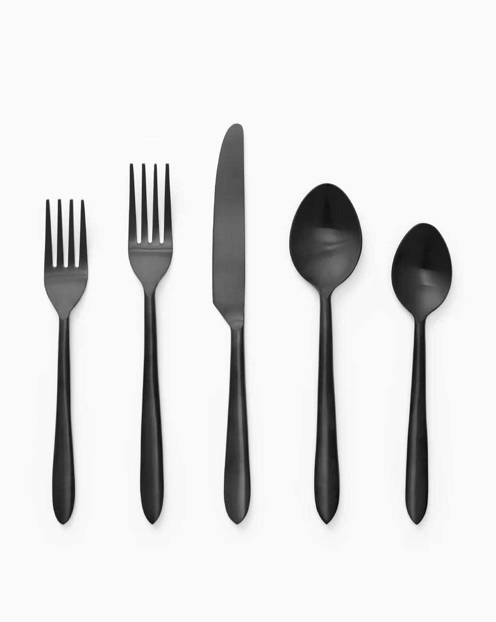 Lilia Matte Black Flatware (Set of 5) | McGee & Co. (US)