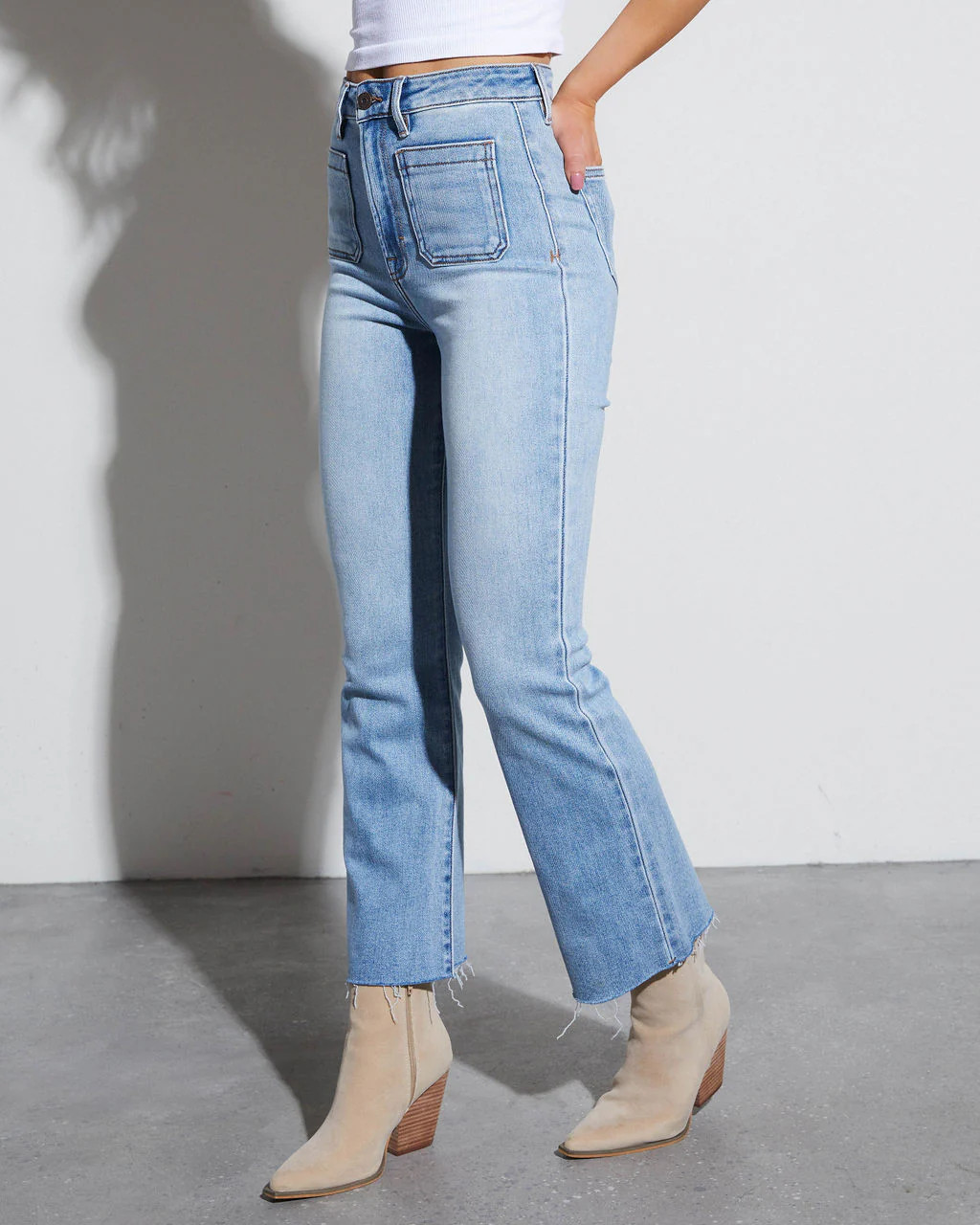 Casual Times High Rise Stretch Straight Jeans | VICI