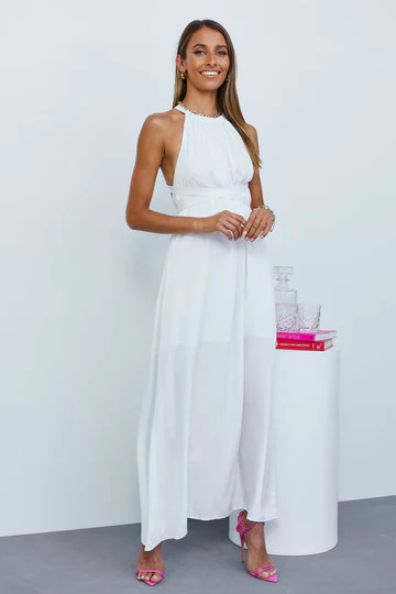 Embrace It Maxi Dress White | Hello Molly (AU)