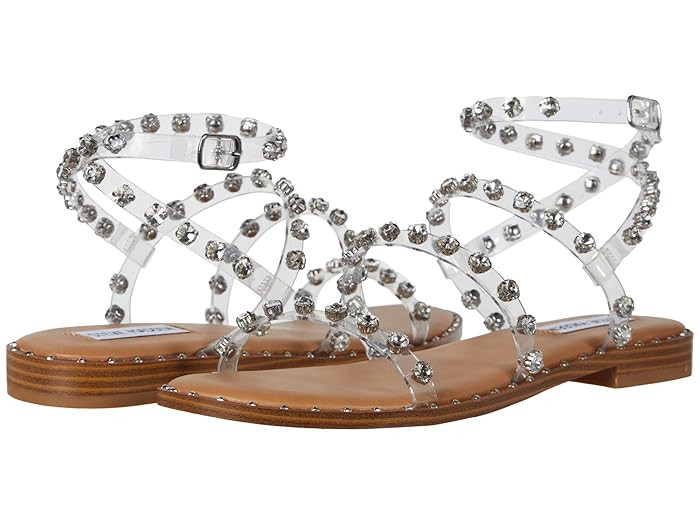 Steve Madden Travel-R Sandal (Clear) Women's Shoes | Zappos