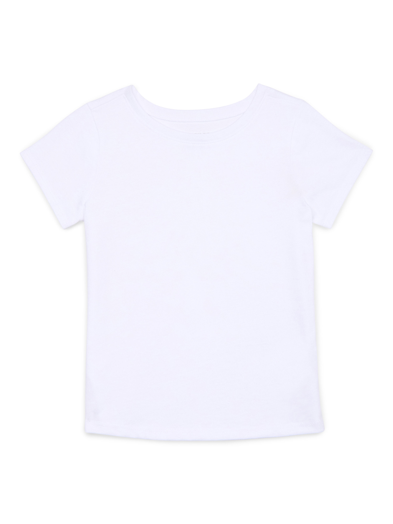 Garanimals Toddler Girls Solid Tee with Short Sleeves, Sizes 18M-5T | Walmart (US)