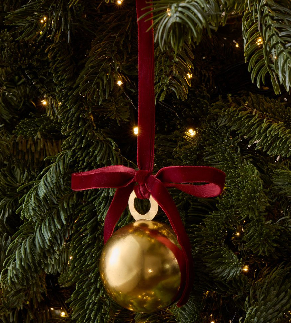Velvet Ribbon & Metal Bell Ornaments 

 #LTKHoliday #LTKSeasonal