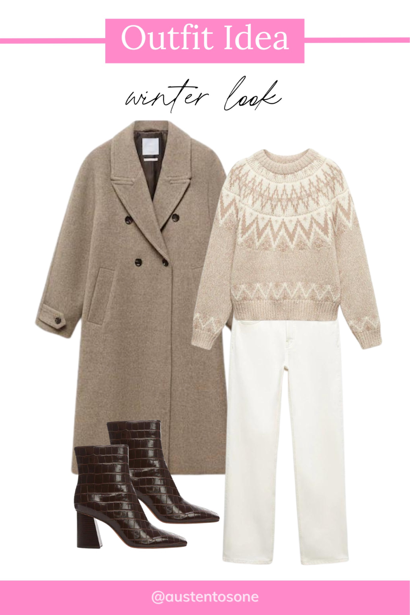 Winter outfit idea from Mango! They have so many cute pieces to help you look chic and stay warm this winter  

#LTKSeasonal #LTKfindsunder100