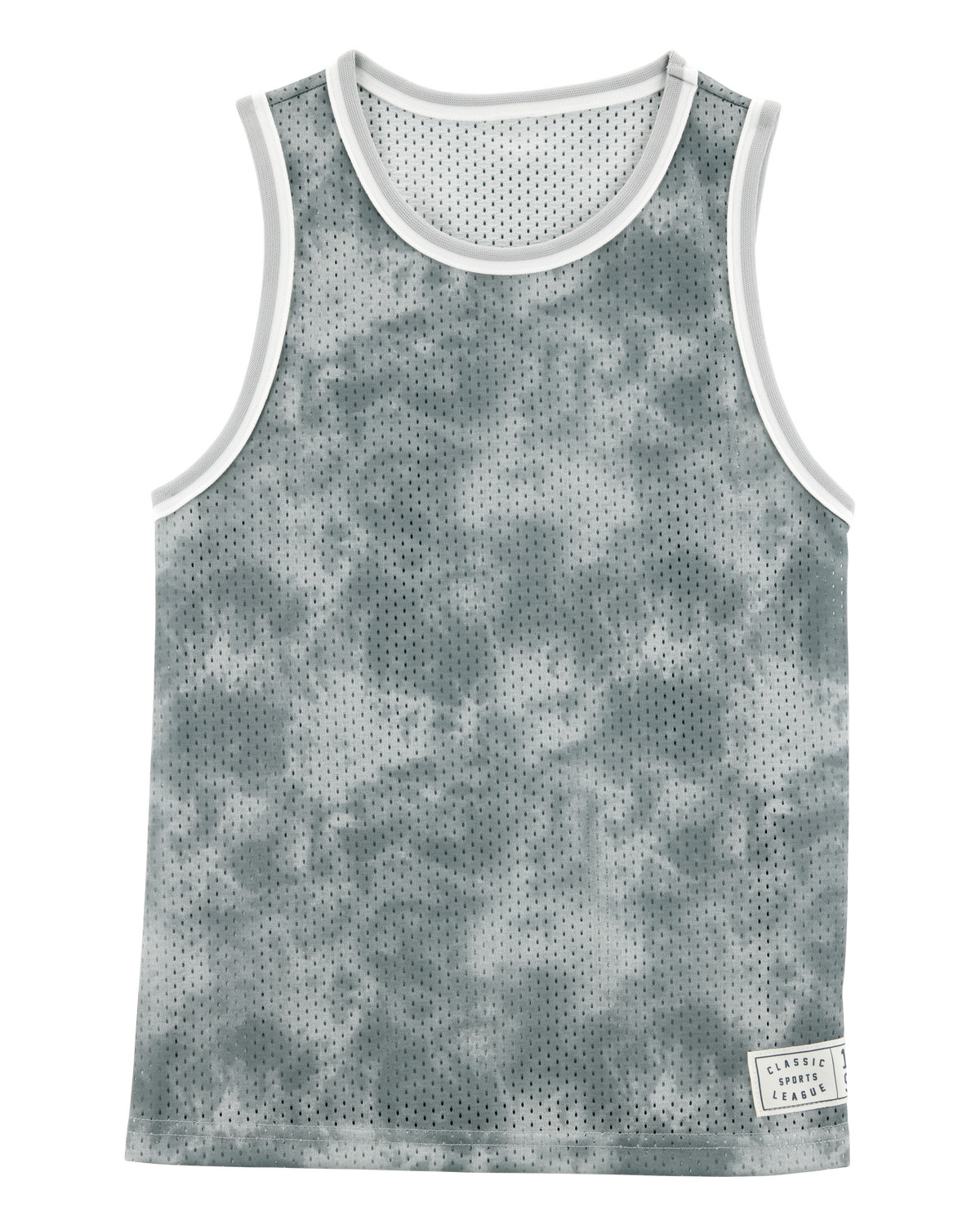 Kid Active Tie Dye Mesh Tank - Grey - OshKosh | Carter's | Carter's Inc