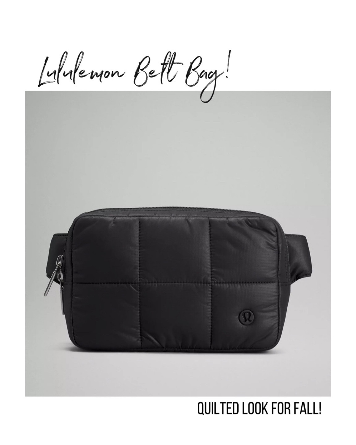 Quilted puffer style everywhere belt bag from Lululemon! Perfect for fall & winter looks. Fall outfits, fall fashion


#LTKfindsunder100 #LTKitbag #LTKGiftGuide