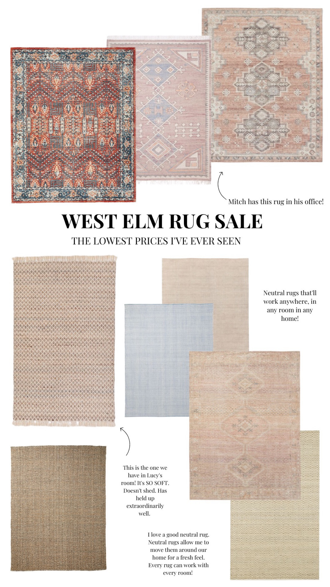 West Elm rug sale! The prices are frankly insane. 🤗 

#LTKCyberweek #LTKsalealert #LTKhome