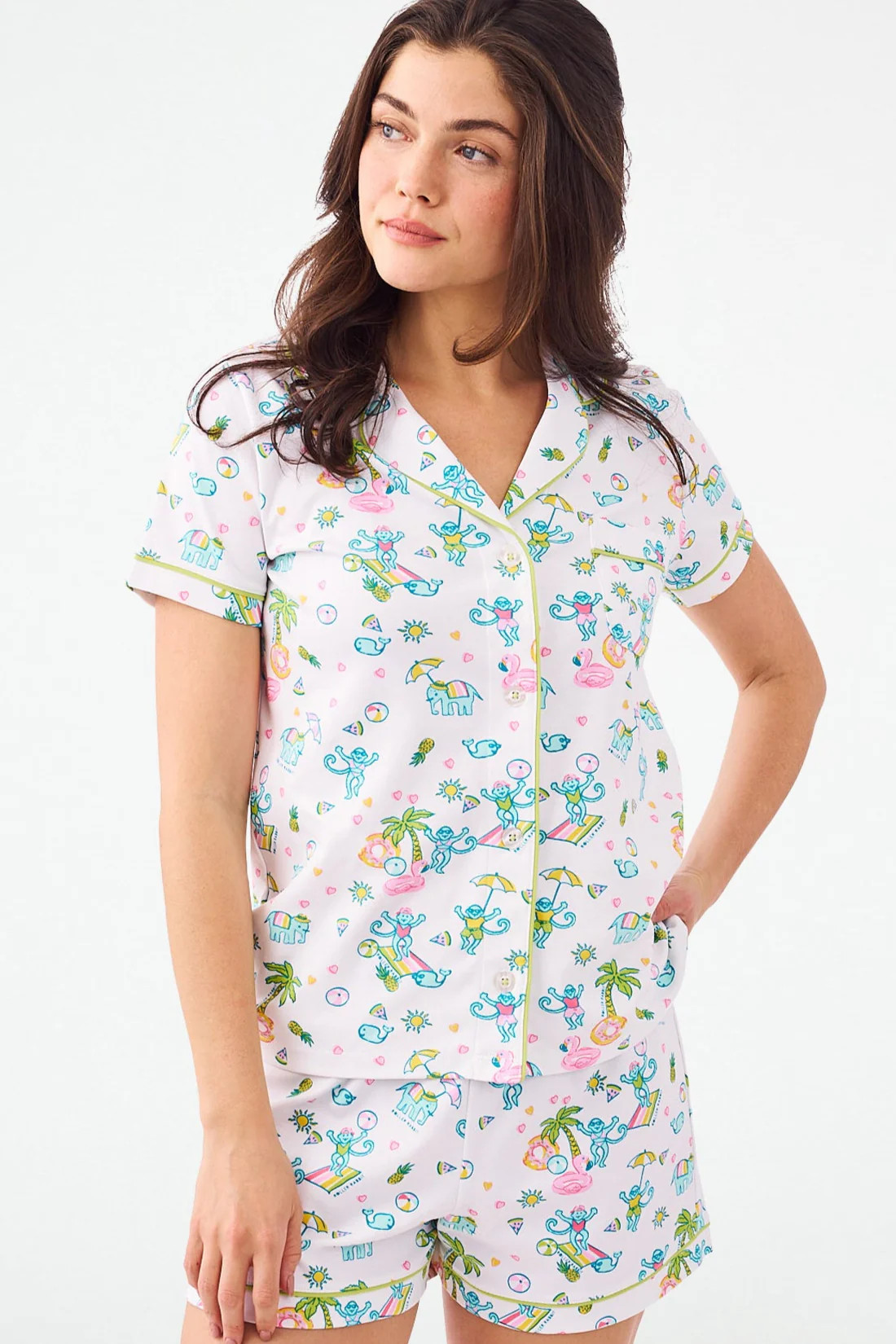 Pool Party Polo Pajamas | Roller Rabbit | Roller Rabbit