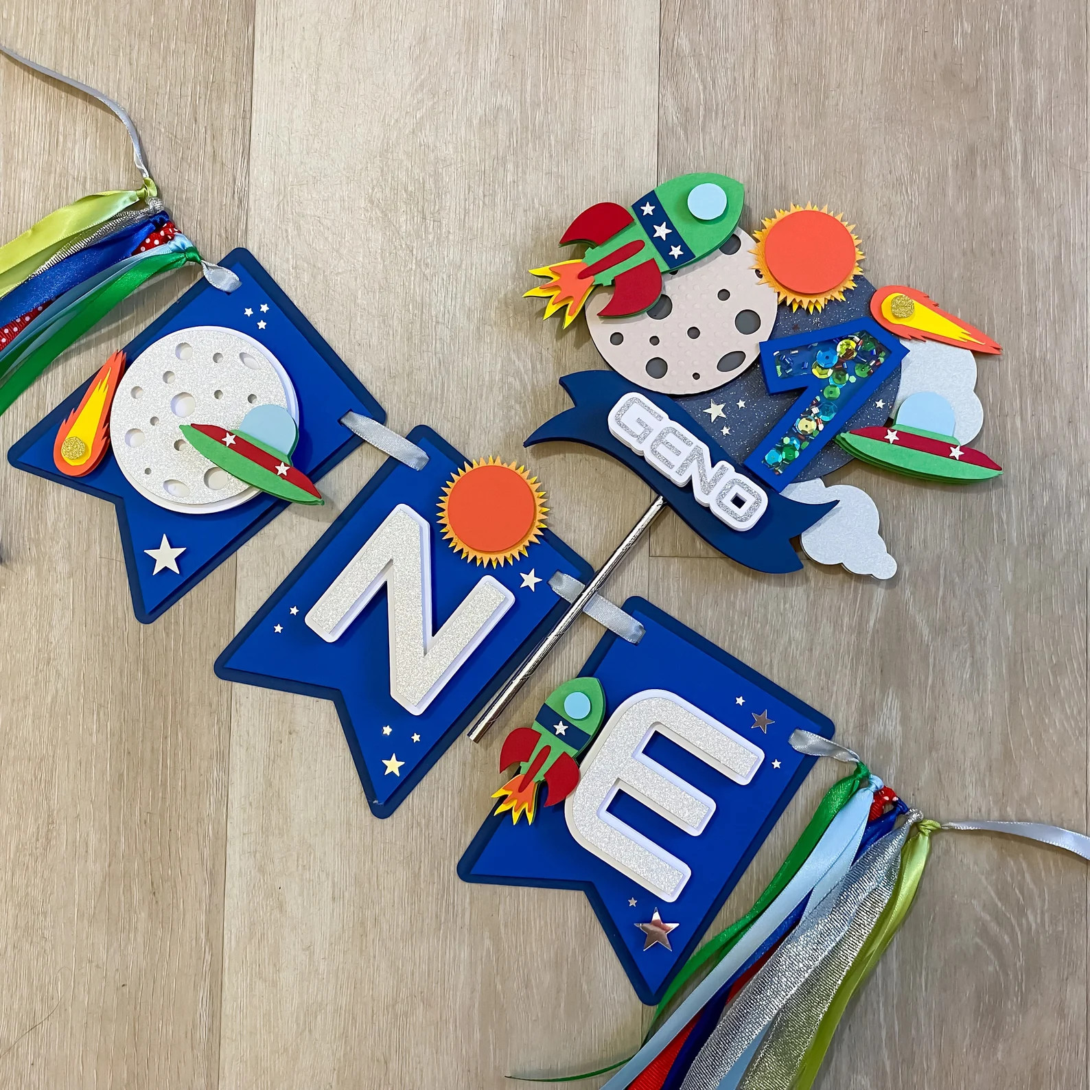 Space Banner, Space Birthday Party, Astronaut Birthday Decor, One Highchair Banner, Outer Space B... | Etsy (US)