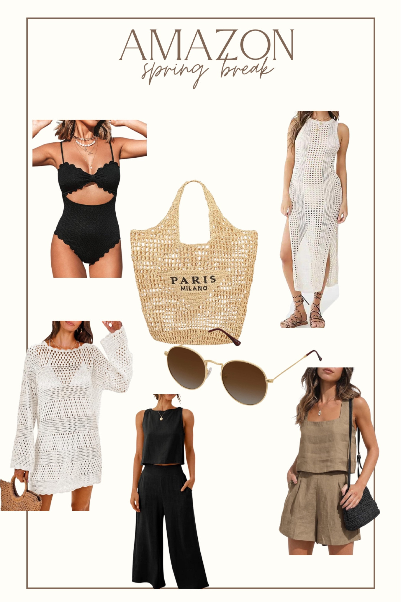 Amazon outfits
Spring break
Amazon cover up
Swimsuit cover up
Beach bag


#LTKSpringSale #LTKtravel #LTKsalealert