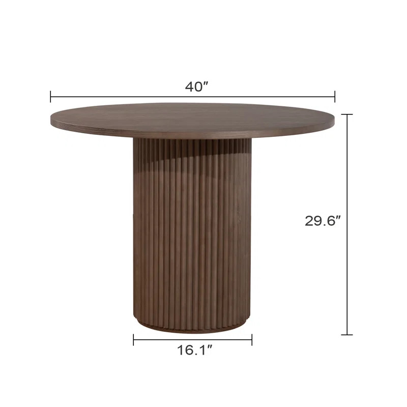 Gilta Round Solid Wood Base Dining Table | Wayfair North America