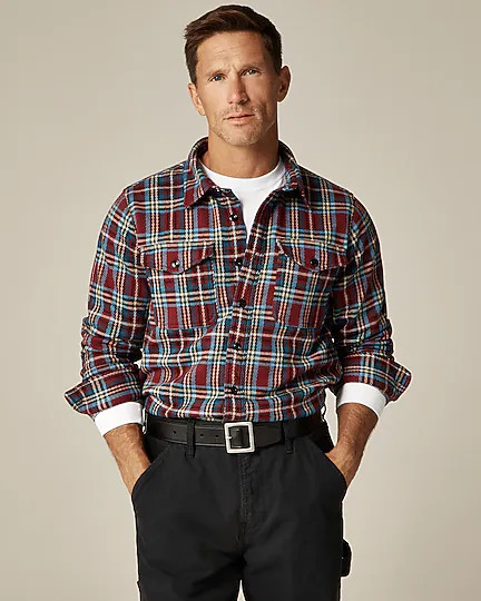 Seaboard soft-knit shirt in plaid | J. Crew US