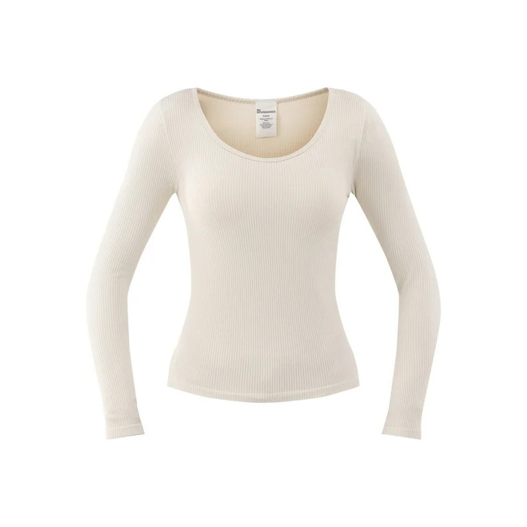 No Boundaries Seamless Scoop Neck Top, Women's | Walmart (US)