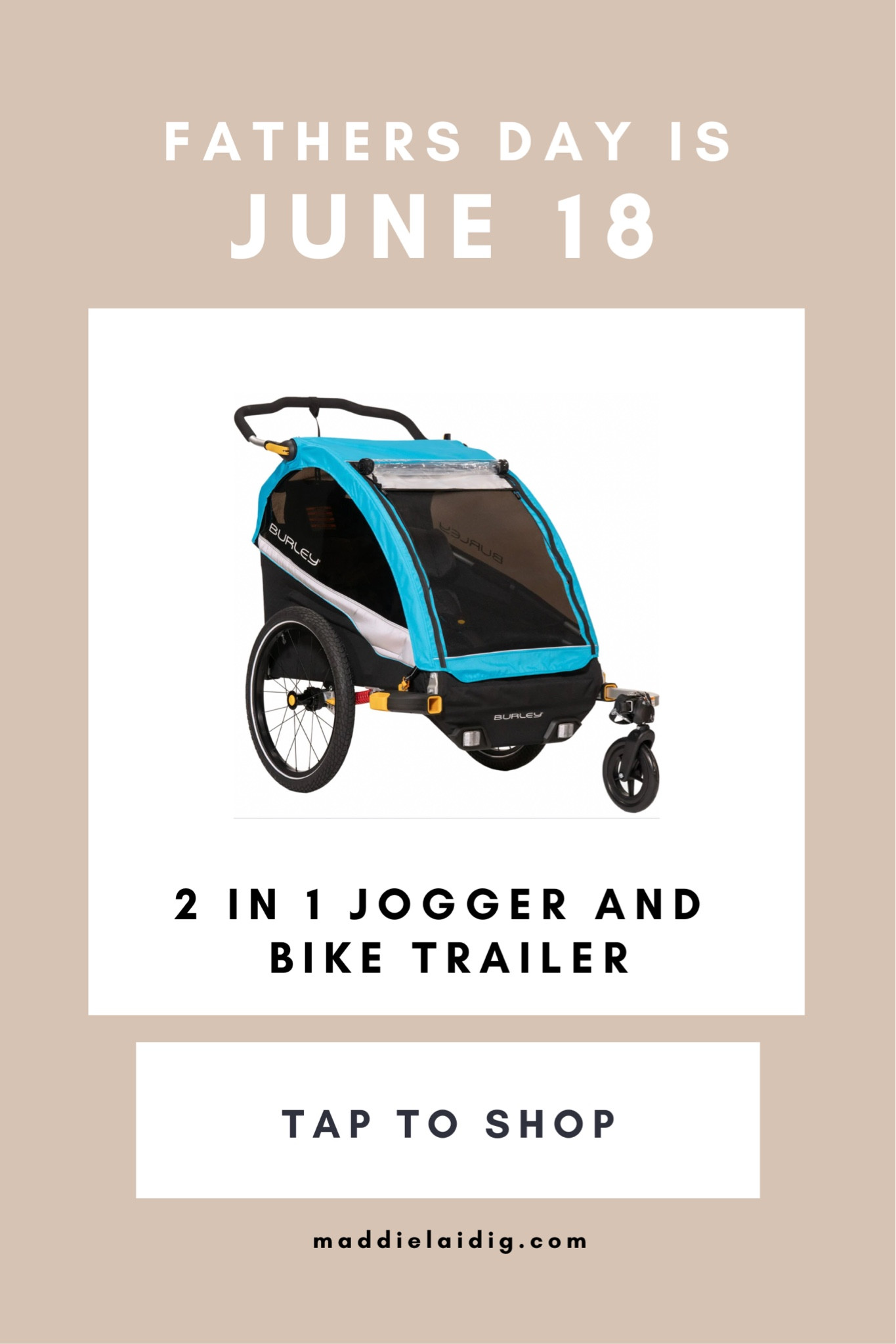 Father’s Day is June 18! This is a great gift for a new dad and active dad! It doubles as a bike trailer and a jogging stroller. Can be single or double! And it’s 25% off this weekend only! #fathersday #giftguide #newdad #active #joggingstroller #stroller #dad #salealert

#LTKbaby #LTKmens #LTKGiftGuide