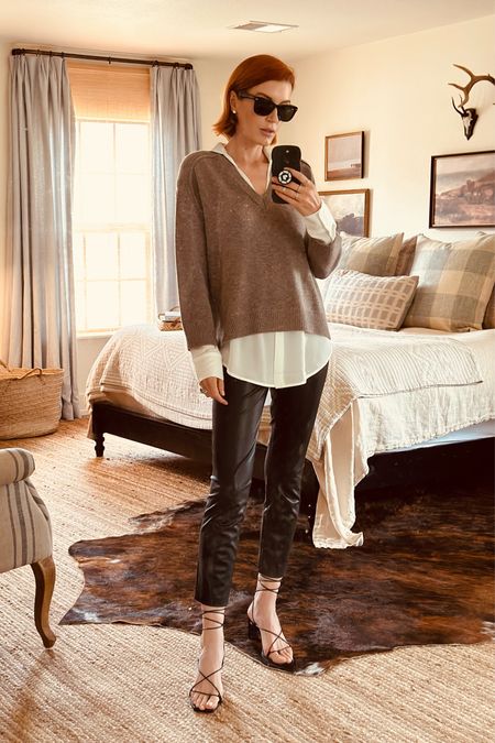 Back in business casual today for meetings. This look layers so well under coats and is super comfortable- truly feels like pajamas 😍

#LTKtravel #LTKshoecrush #LTKworkwear