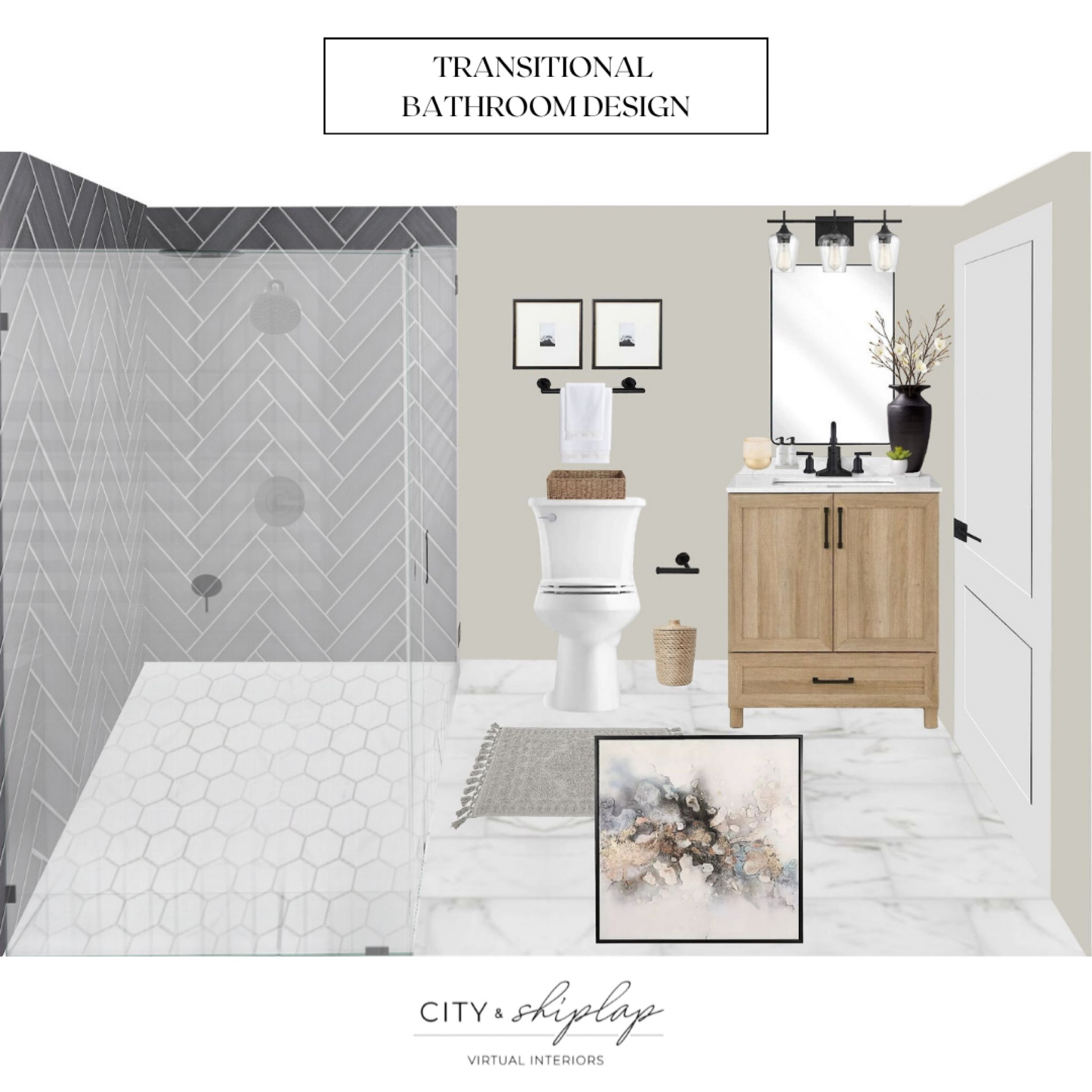 Transitional Bathroom Design 

#LTKStyleTip #LTKHome