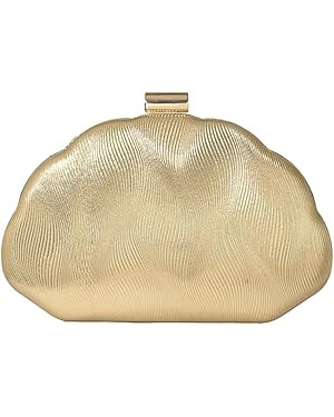 Milumia Women's Metallic Shell Clutch Purse Cocktail Wedding Guest Evening Handbags with Chain St... | Amazon (US)