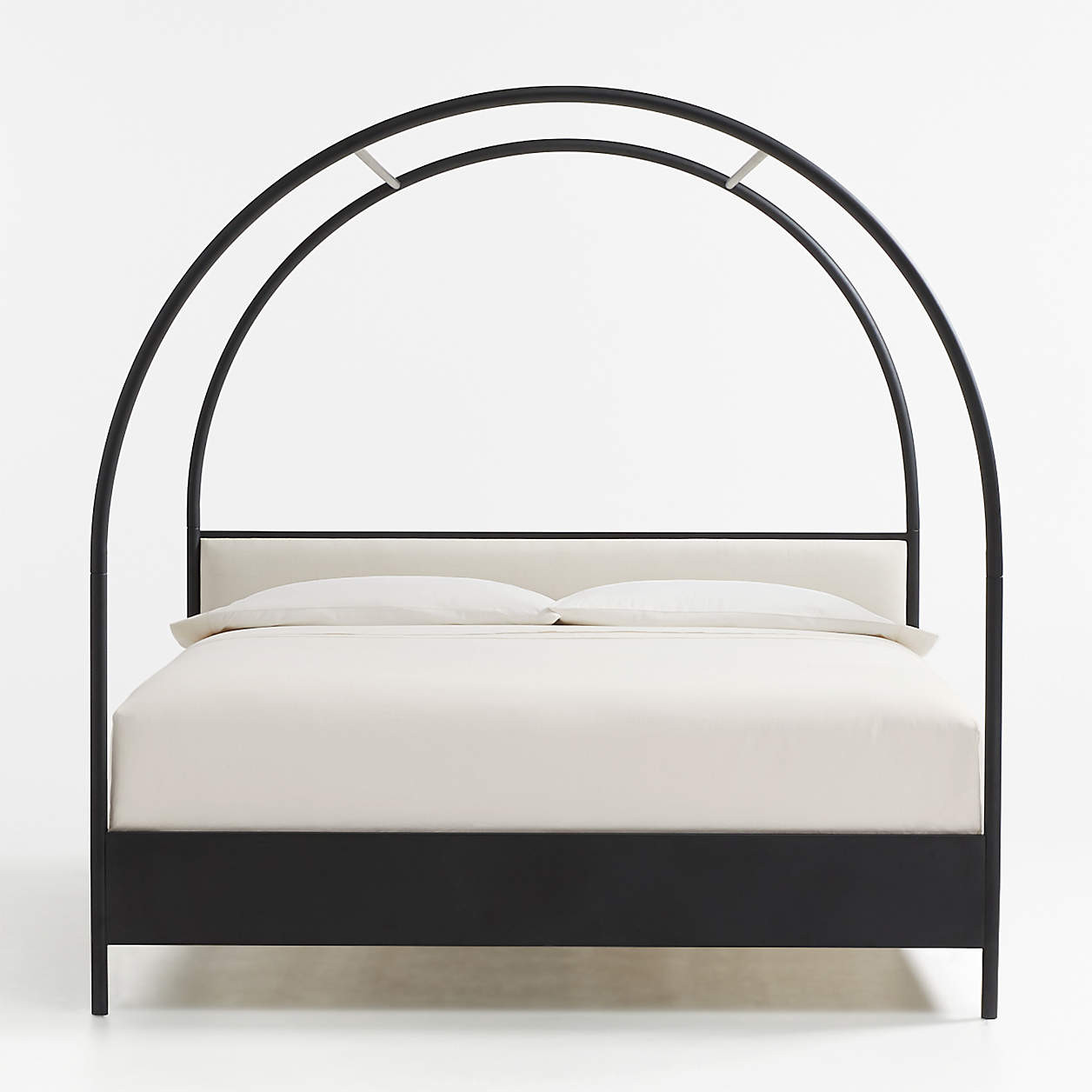 Canyon King Arched Canopy Bed with Upholstered Headboard by Leanne Ford + Reviews | Crate & Barre... | Crate & Barrel