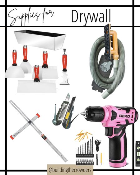 Everything you need to do drywall minus the drywall. 


#LTKhome