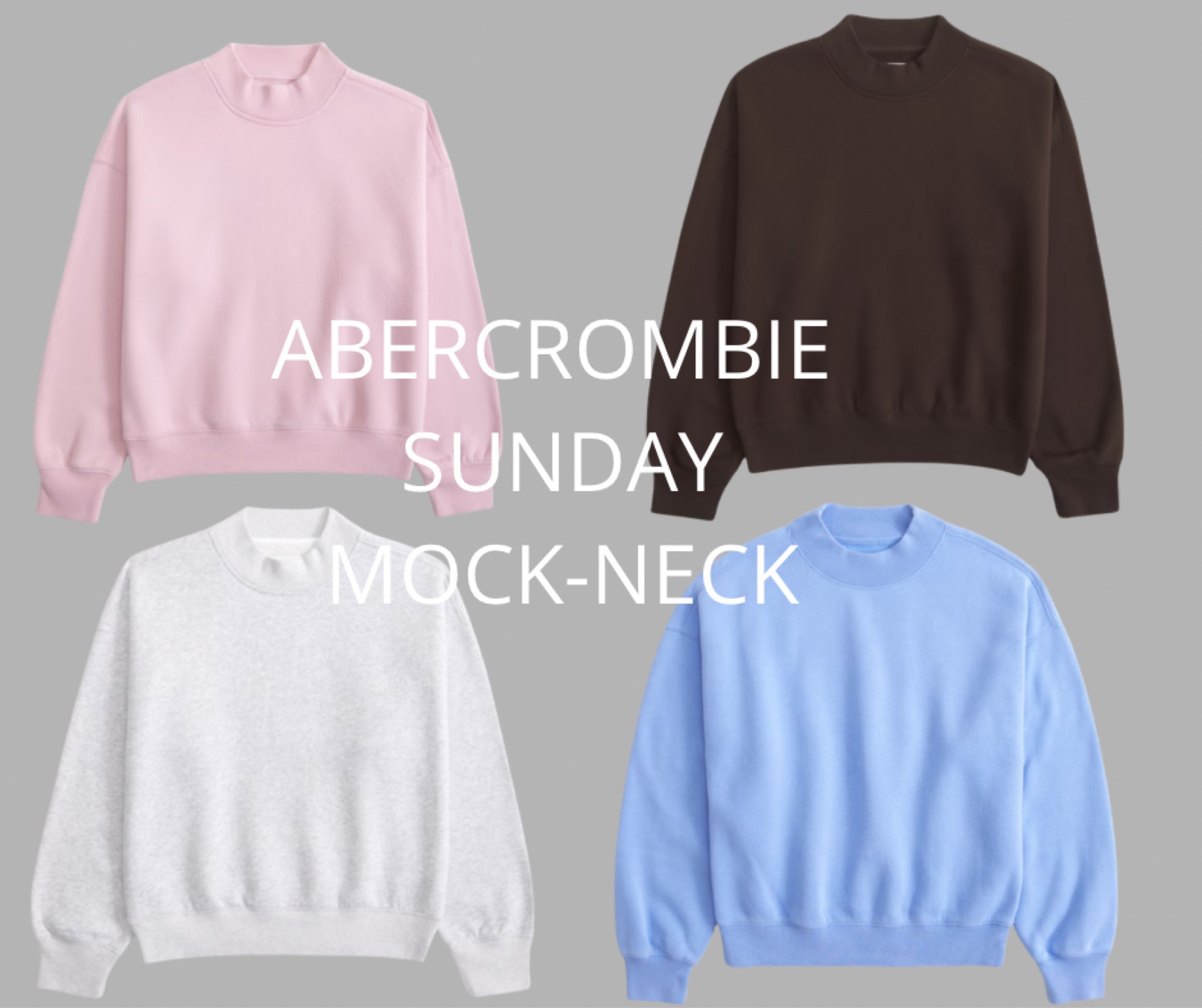 abercrombie perfect mock neck sweatshirt! i got mine in a size L and it’s perfect! pink is on sale right now!!

#LTKSaleAlert #LTKootd #LTKFindsUnder50
