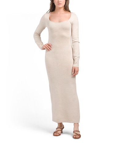 Long Sleeve Baby Soft Square Neck Maxi Dress | TJ Maxx