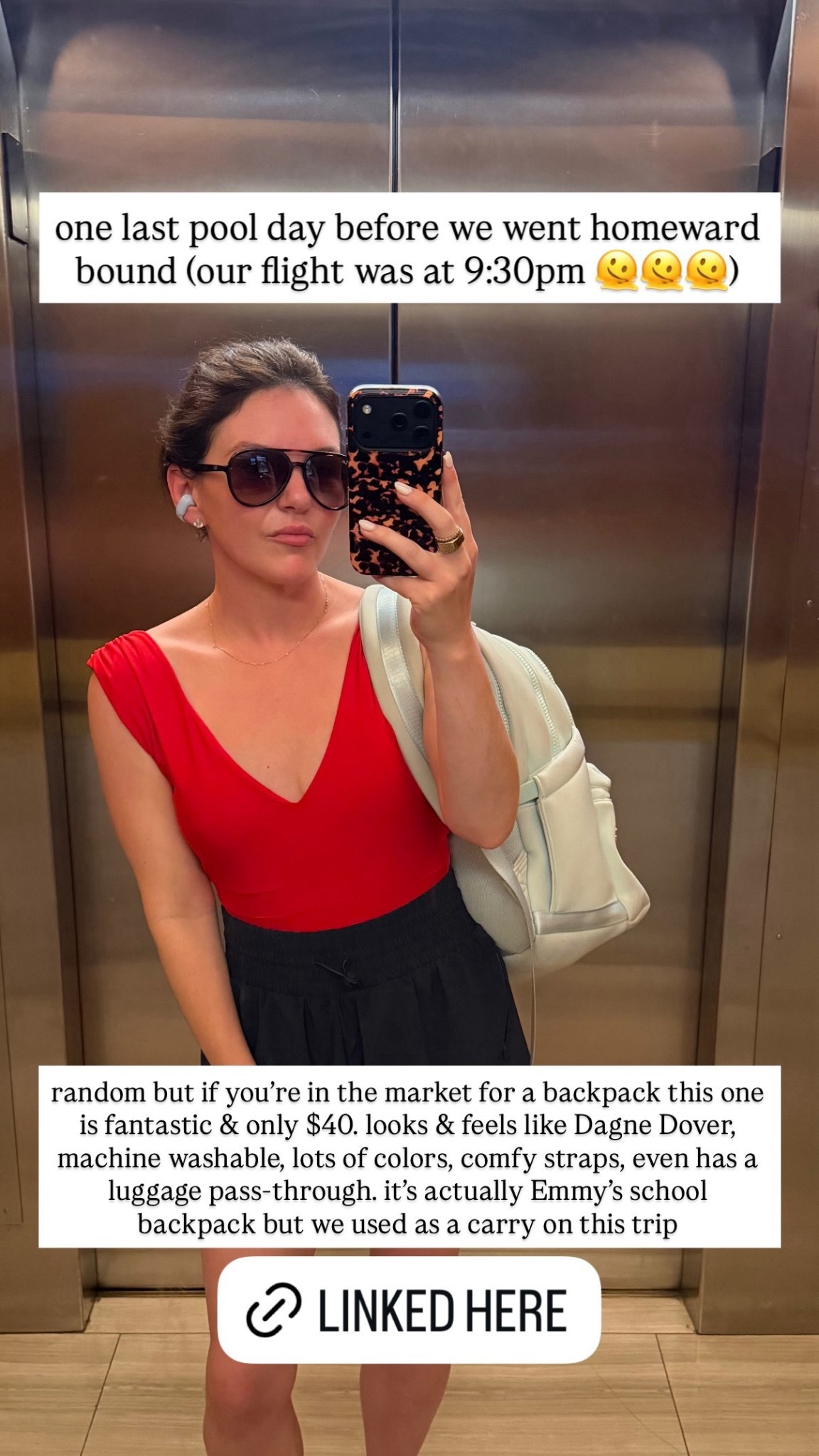 random but if you're in the market for a backpack this one is fantastic & only $40. looks & feels like Dagne Dover, machine washable, lots of colors, comfy straps, even has a luggage pass-through. it's actually Emmy's school backpack but we used as a carry on this trip

#LTKTravel #LTKdayinmylife #LTKFindsUnder50