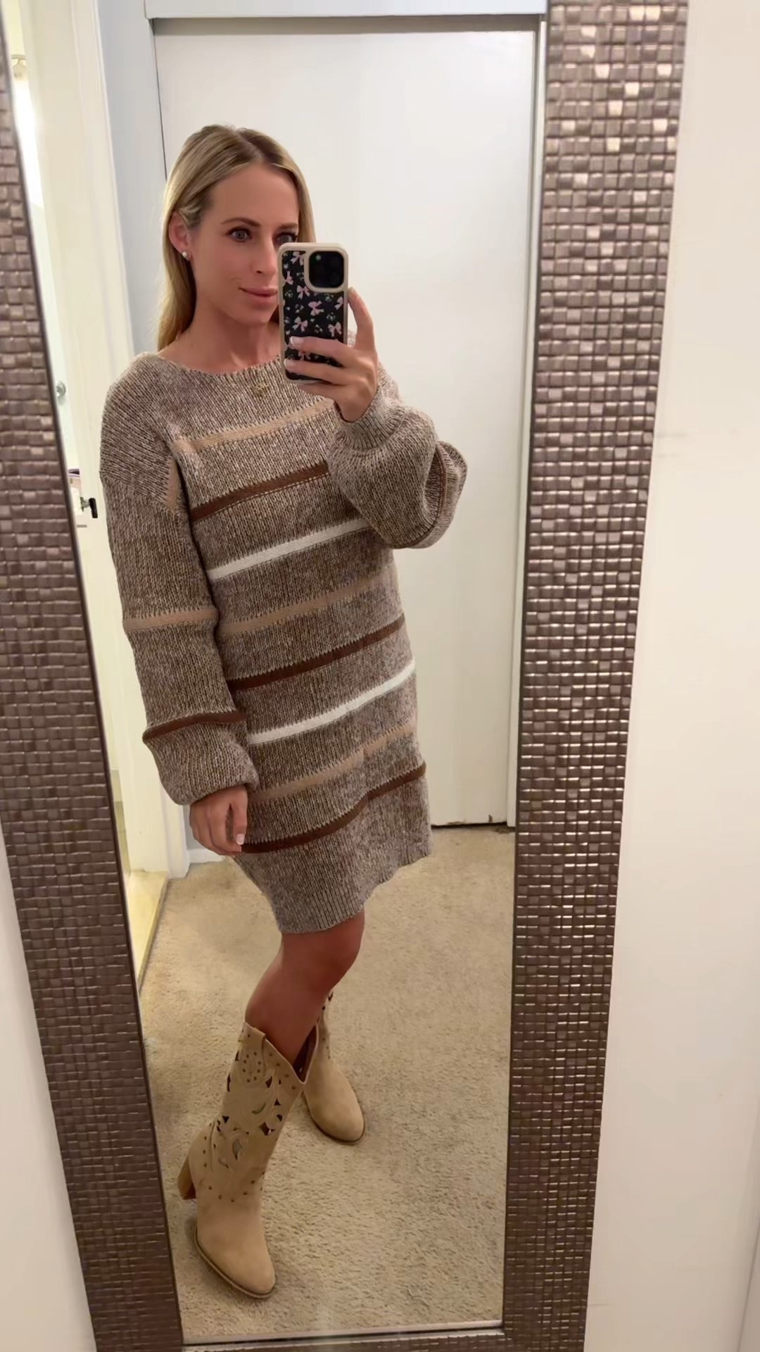 Sweater dress. Boots. Shein

#LTKShoeCrush #LTKMidsize #LTKFindsUnder50